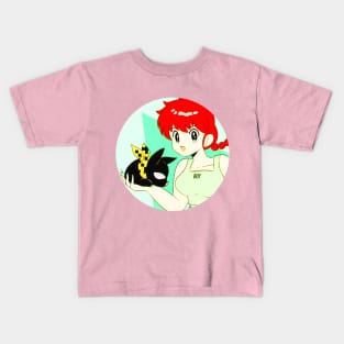 ranma and p-chan Kids T-Shirt